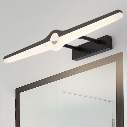 Modern Leigh Metal Acrylic Wall Lamp above mirror