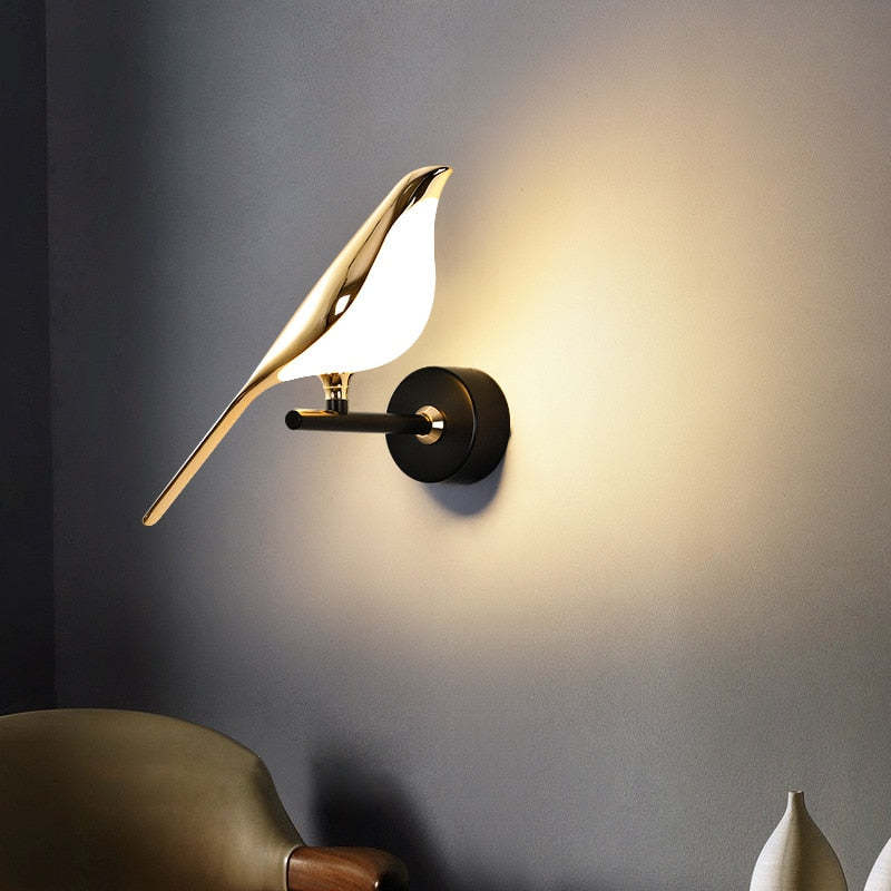 Clifford Magpie Bird Wall Lamp - Modern Lighting