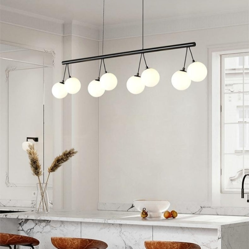 Valentina Nordic LED Chandelier over kitchen island
