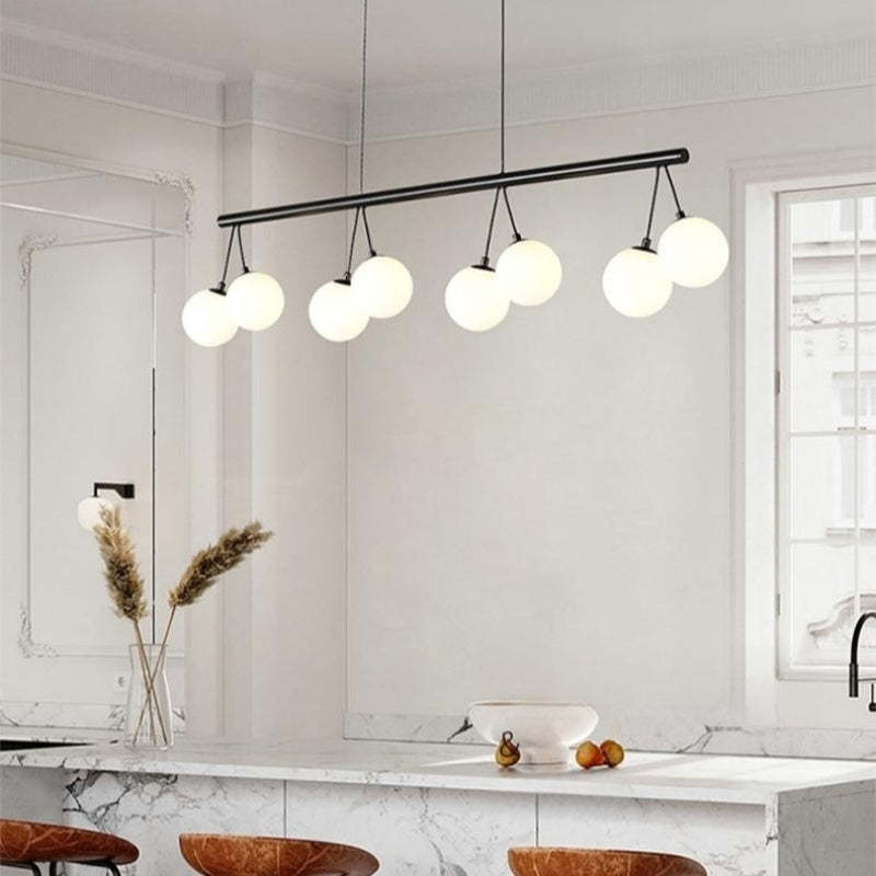 Valentina Nordic LED Chandelier over kitchen island