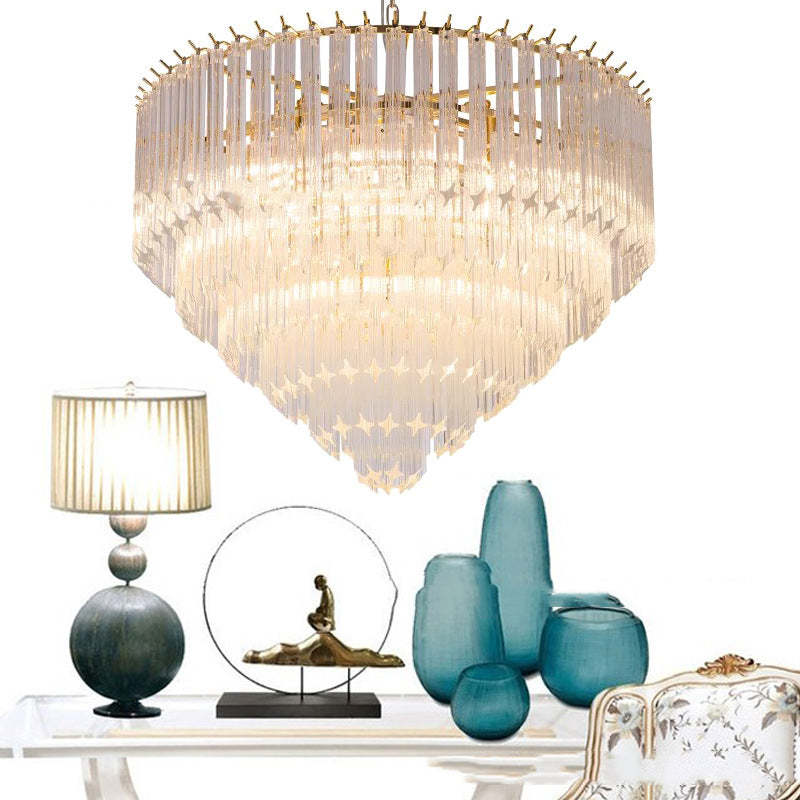 Alessio LED Pendant Light, Luxury Glass Chandelier