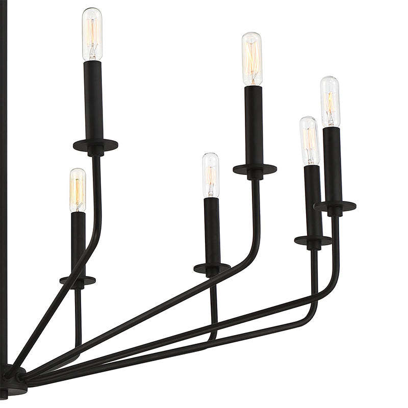 Alessio chandelier with spider arms lighting