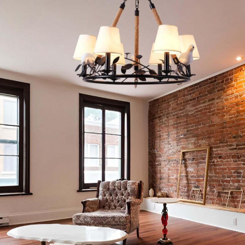 Epoch Vintage Chandelier in living room