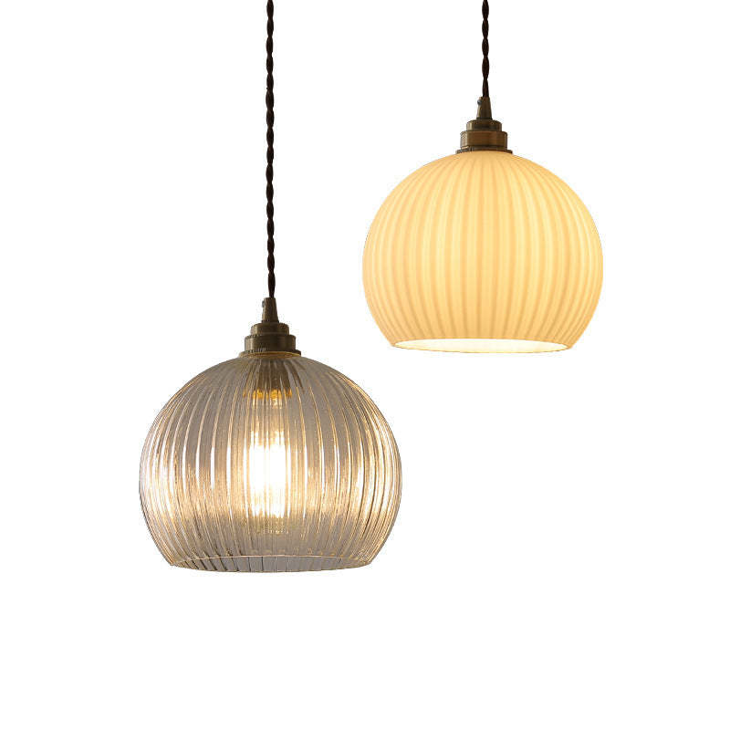 Hailie Sphere Pendant Light with Textured Glass