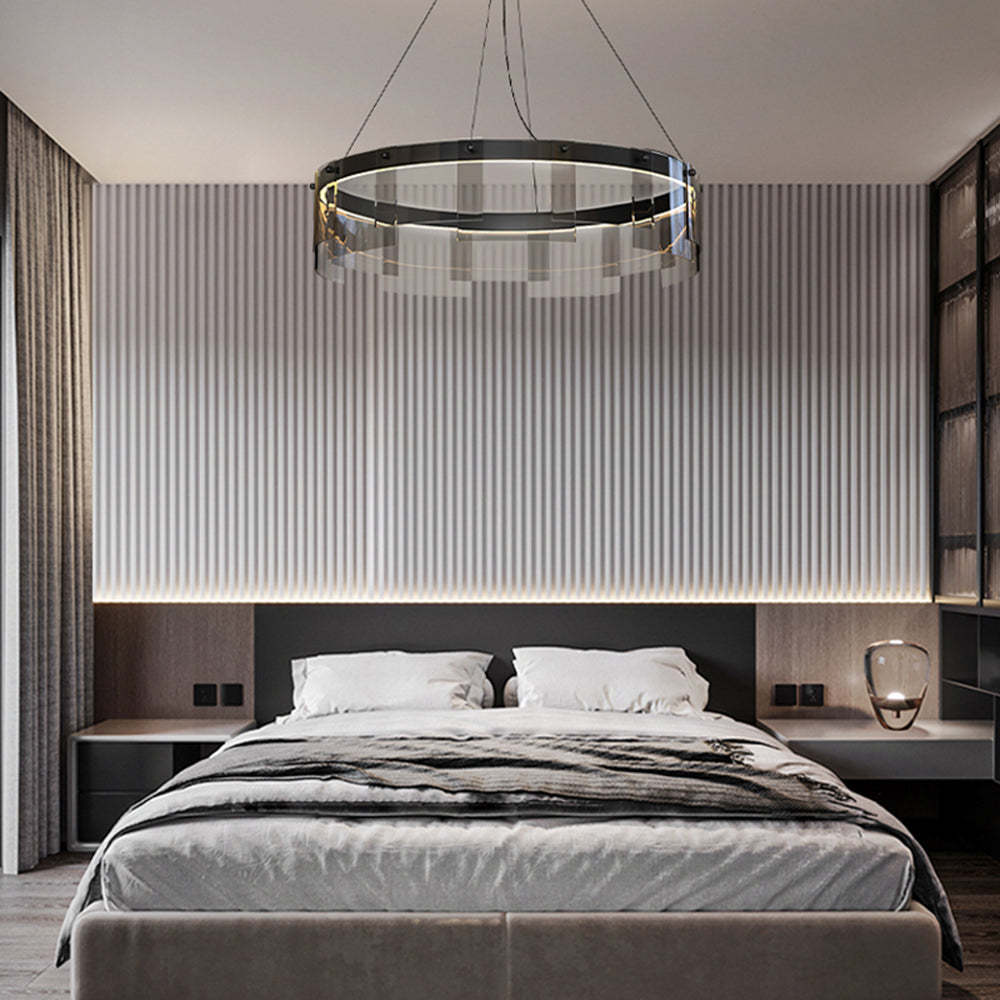 Evette Ring Pendant Light in a Modern Bedroom