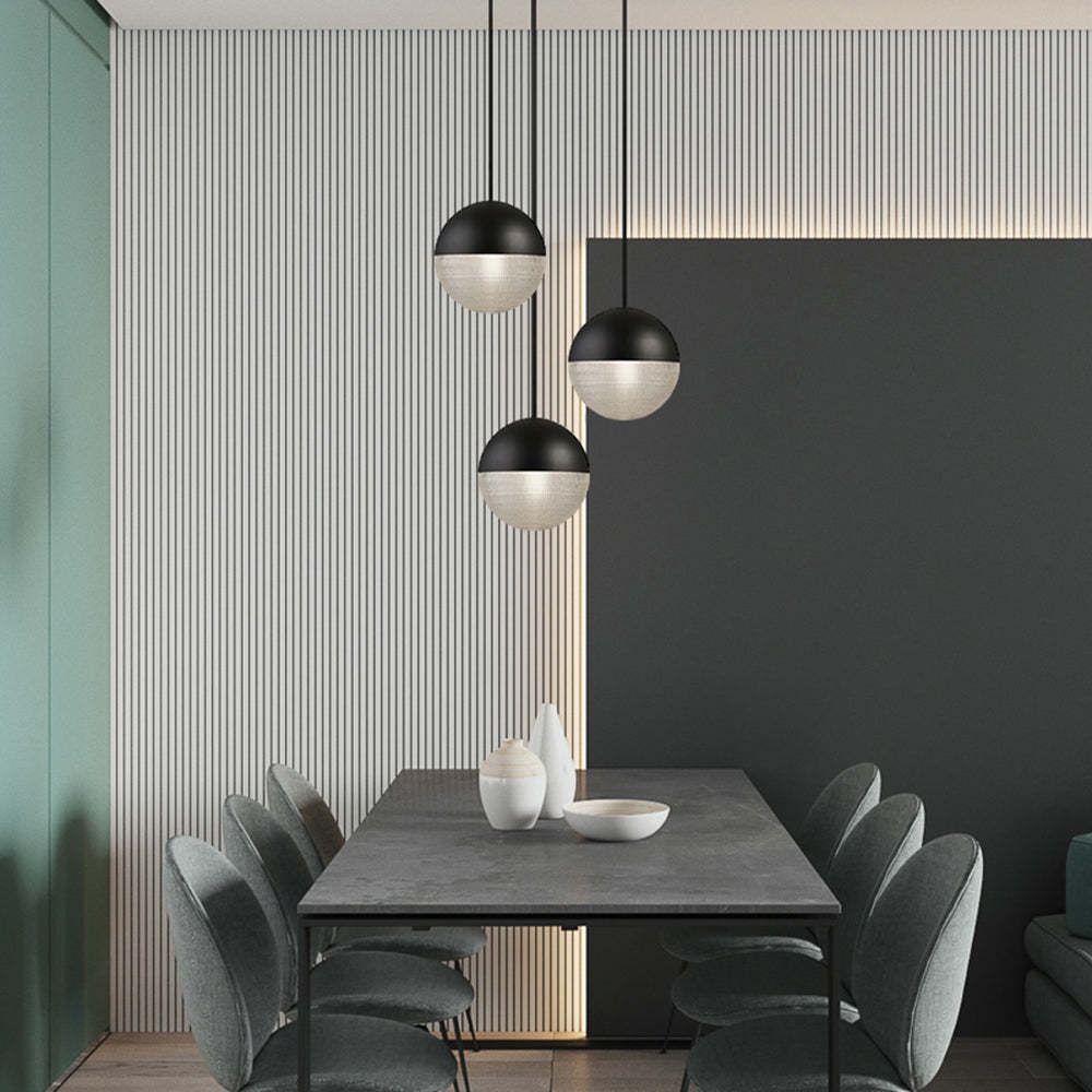 Dining room with Hailie Pendant Lights, Las Sola