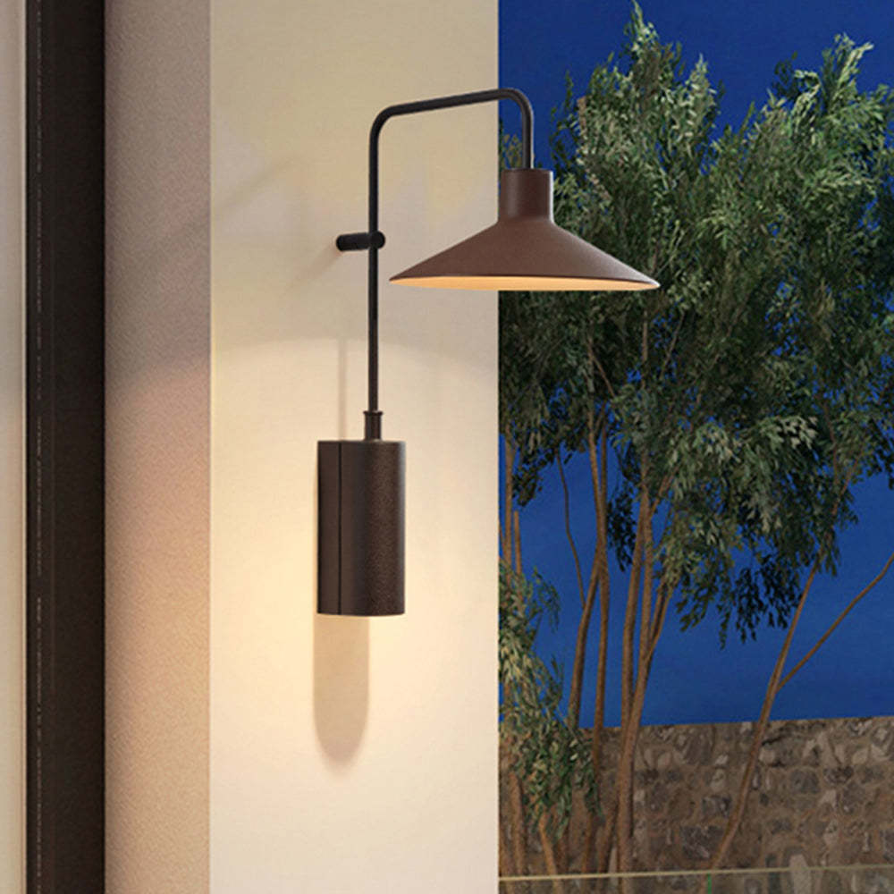 Carins Modern Outdoor Wall Lamp, Warm Light, Metal Fixture