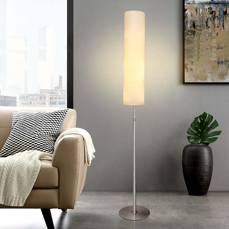 Eryn Floor Lamp in Living Room Setting, modern minimalist lighting