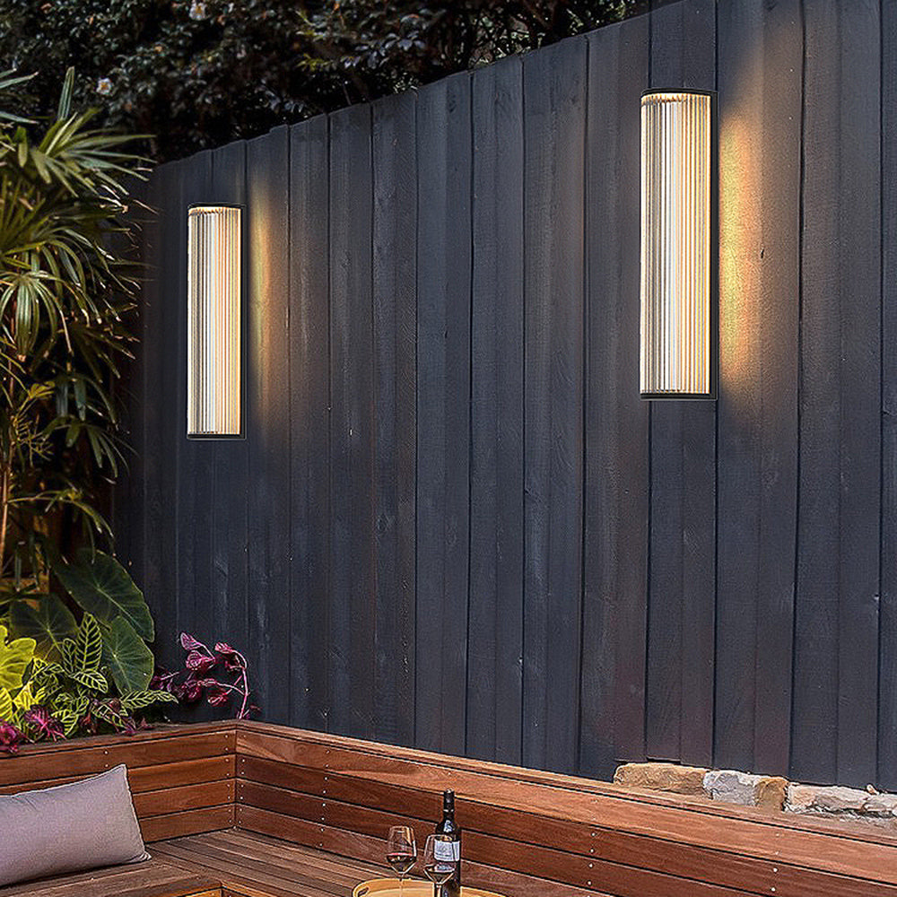 Orr Modern Semi-Cylindrical Outdoor Metal  Wall Lamp