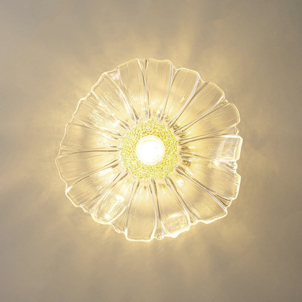 Carins Glass Flower Flush Mount Ceiling Light