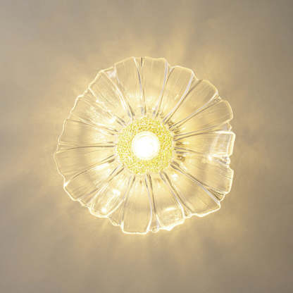 Carins Glass Flower Flush Mount Ceiling Light