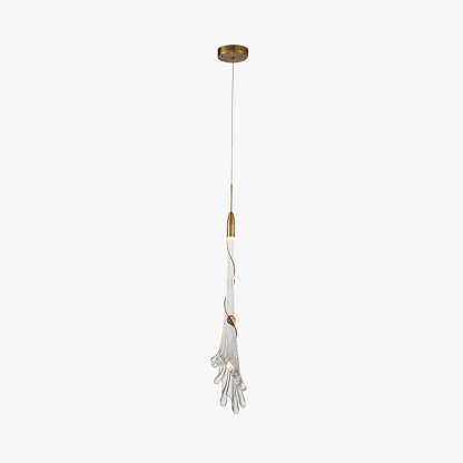 Sanna Elegant Flower Pendant Light for Bedroom - Glass and Metal