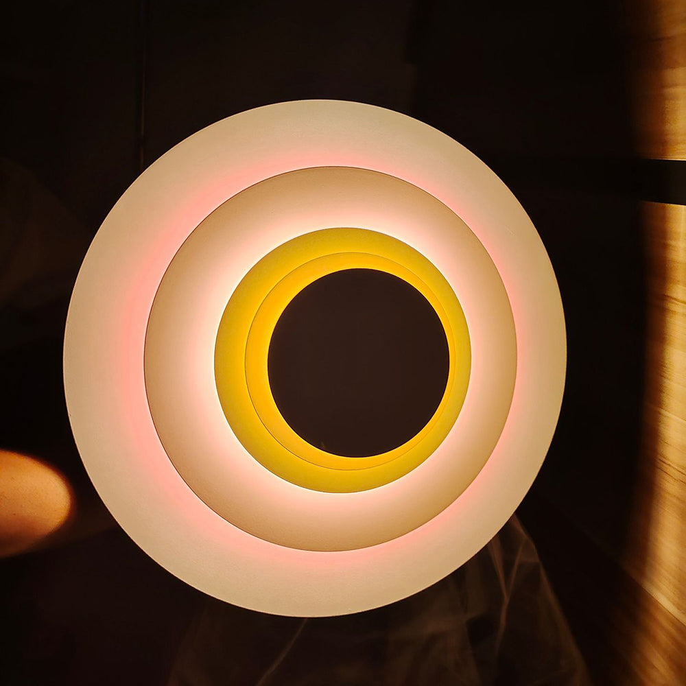 Morandi Round Colorful Wall Lamp illuminated