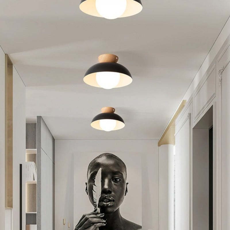 Ozawa pendant lights in modern hallway setting