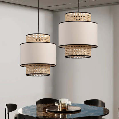 Ritta Retro Pendant Lights over dining table