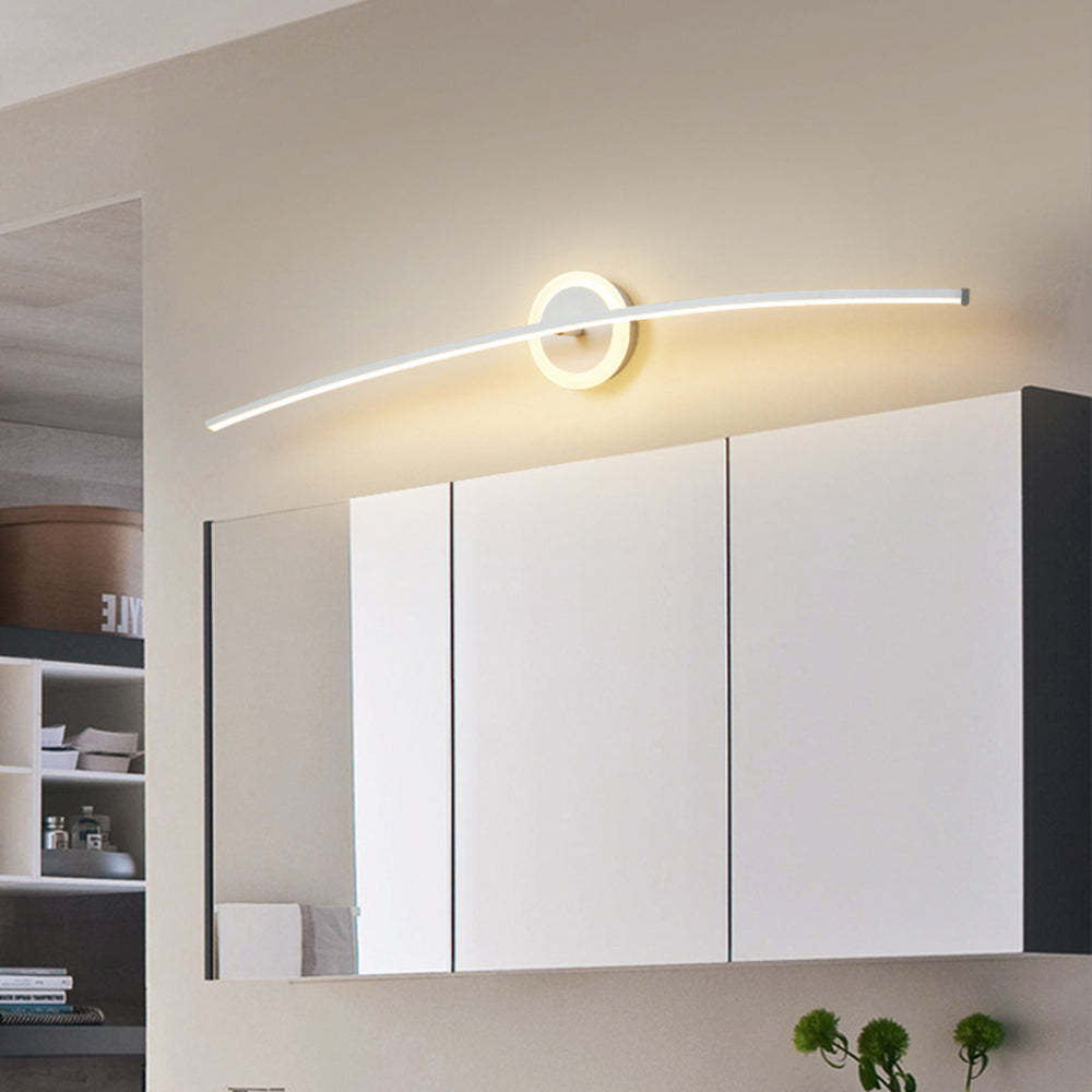 Leigh metal linear LED bathroom wall lamp