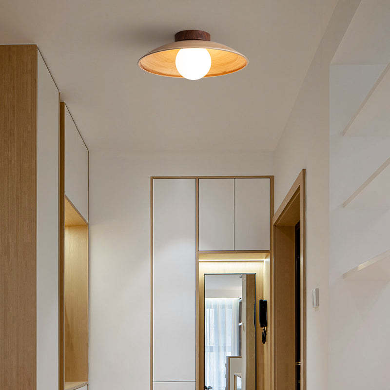 Ozawa ceiling light illuminating hallway