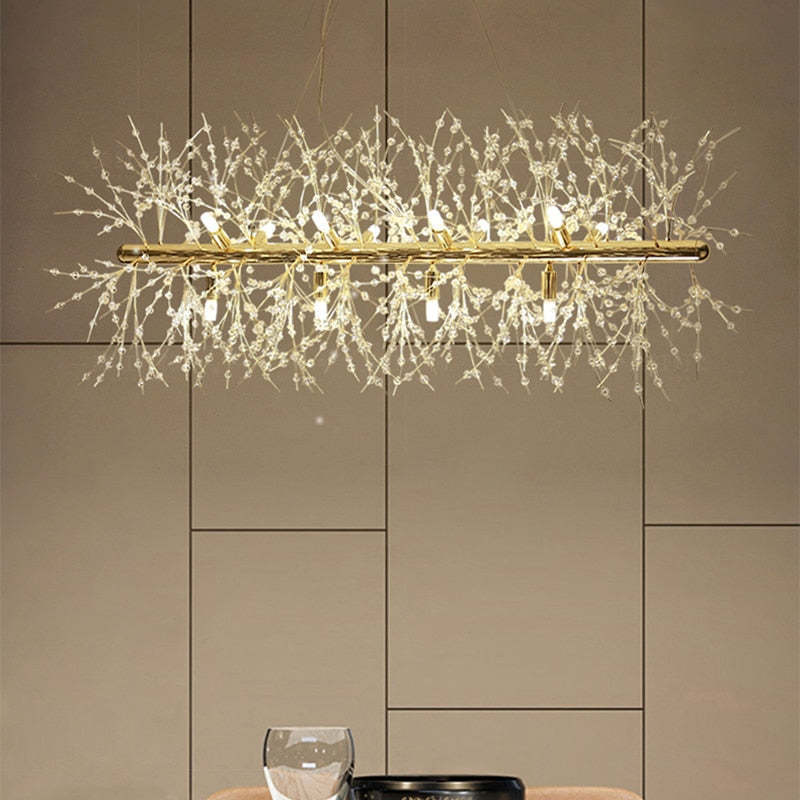 Golden Lili Vintage Pendant Light in Living Room