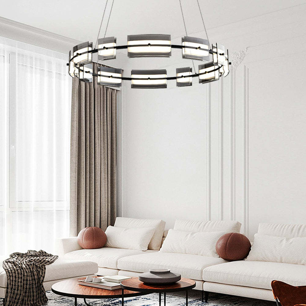 Evette Pendant Light in Modern Living Room
