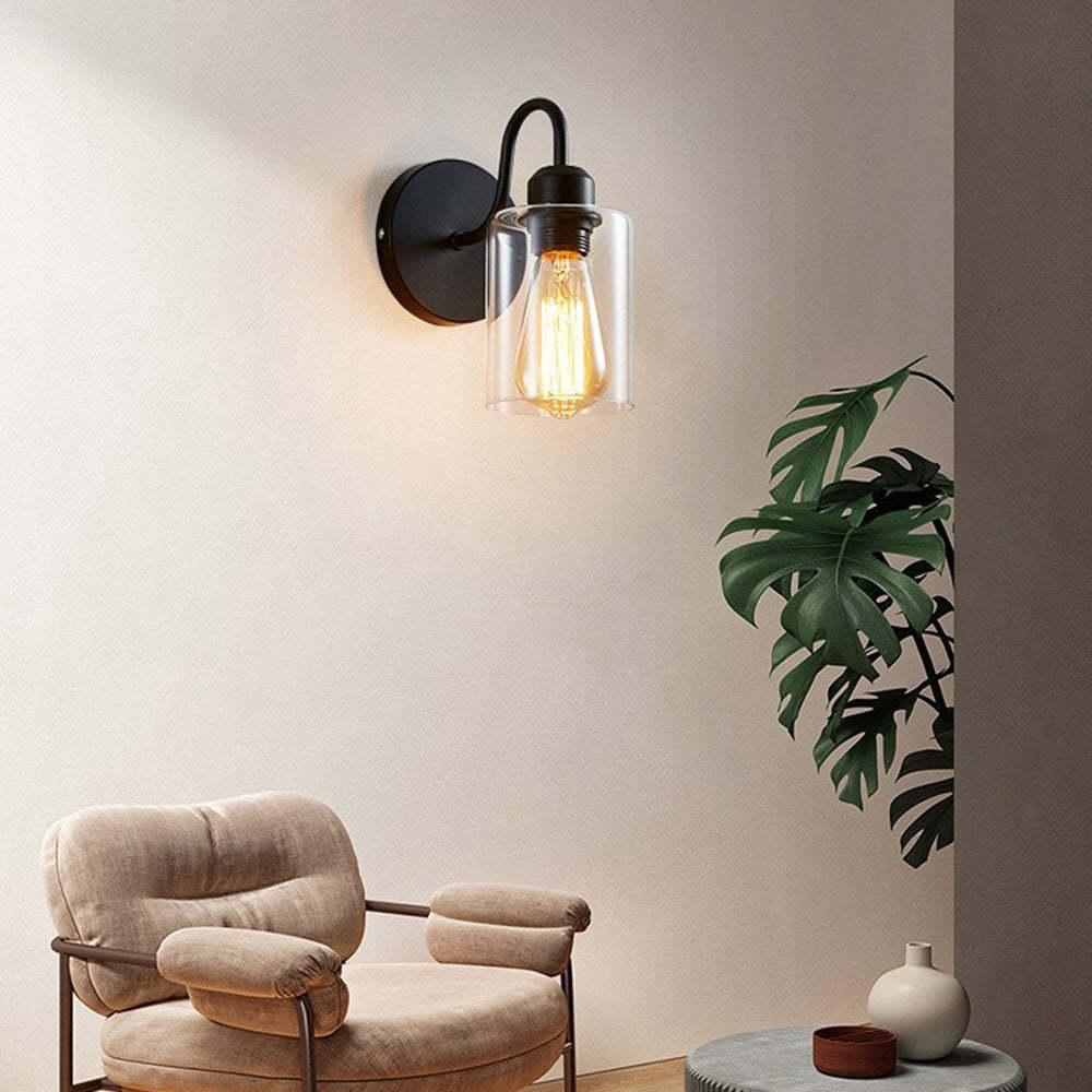Alessio Wall Lamp: Vintage Industrial Lighting in Living Room