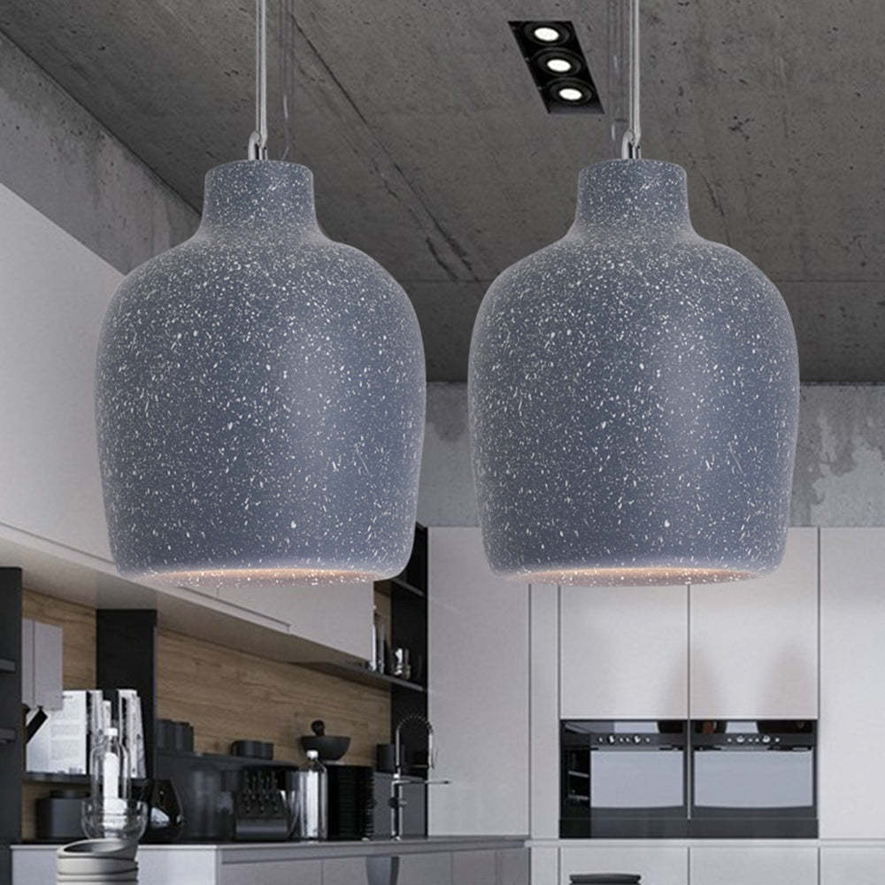 Grey Byers Pendant Light - Wabi Sabi Jar Style