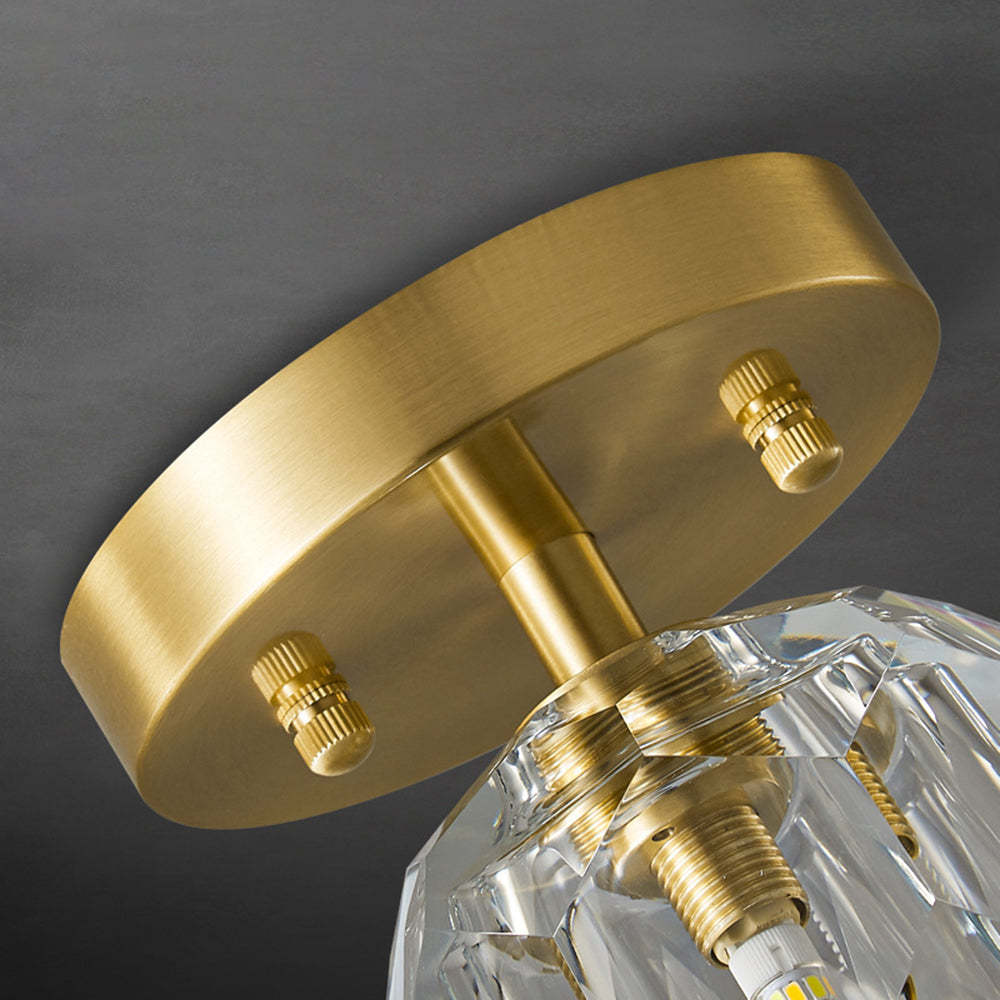 Kirsten Ceiling Light Detail: Metal & Crystal