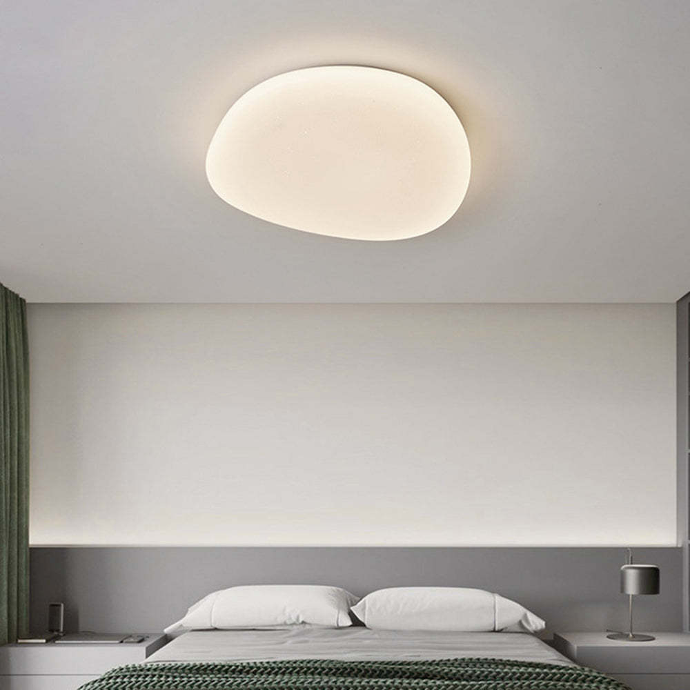 Bedroom with Quinn Modern Pebbles Ceiling Light