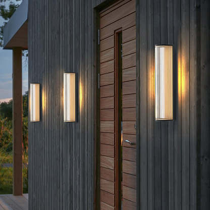Orr Modern Semi-Cylindrical Outdoor Metal  Wall Lamp