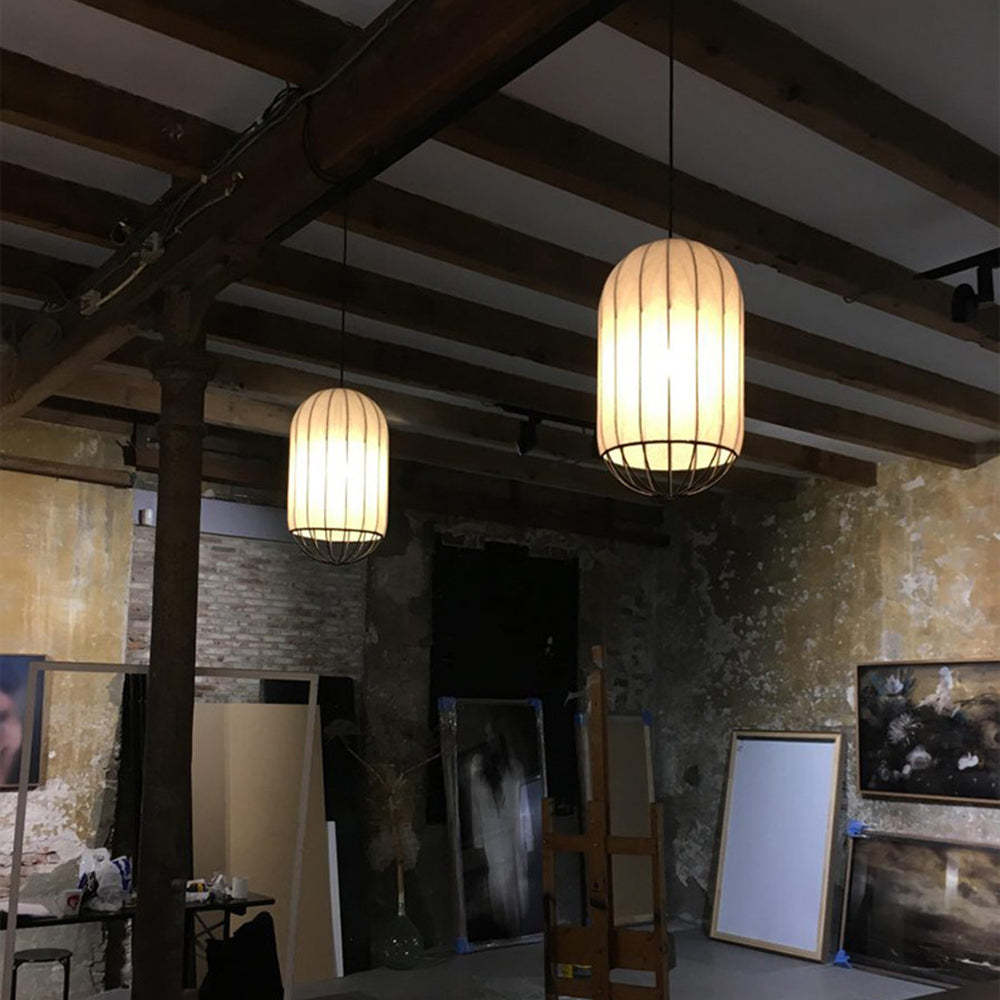 Renée pendant lights in an art studio setting
