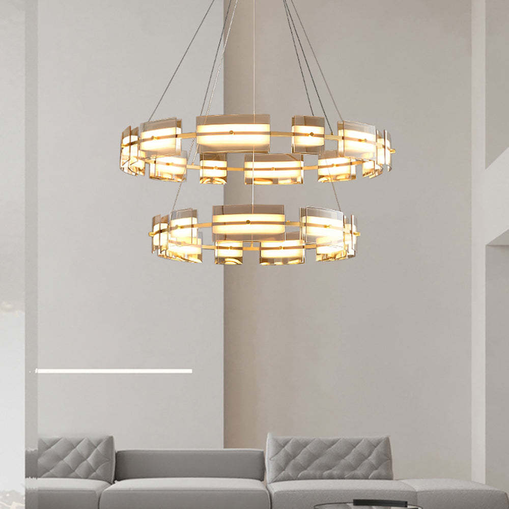 Modern Evette Ring Pendant Light in Living Room