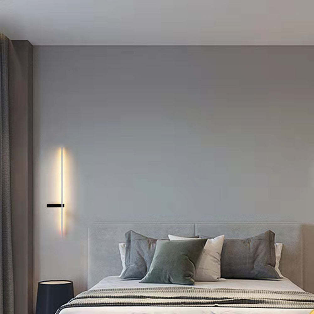 Bedroom with Edge Minimalist Wall Lamp, modern lighting
