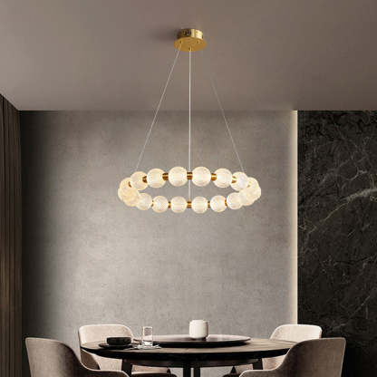 Marilyn Ring Pendant Light - Aluminium Acrylic Chandelier