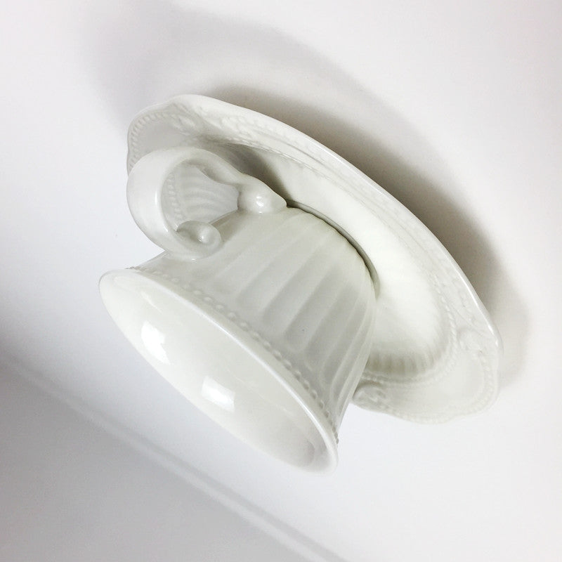 Cairns Ceramic Tea Cup Ceiling Light, White