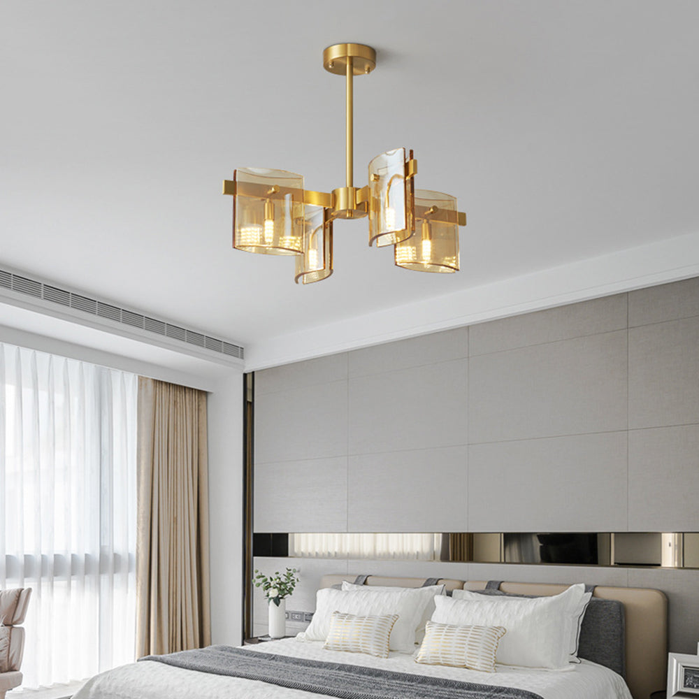 Evette pendant light in bedroom setting