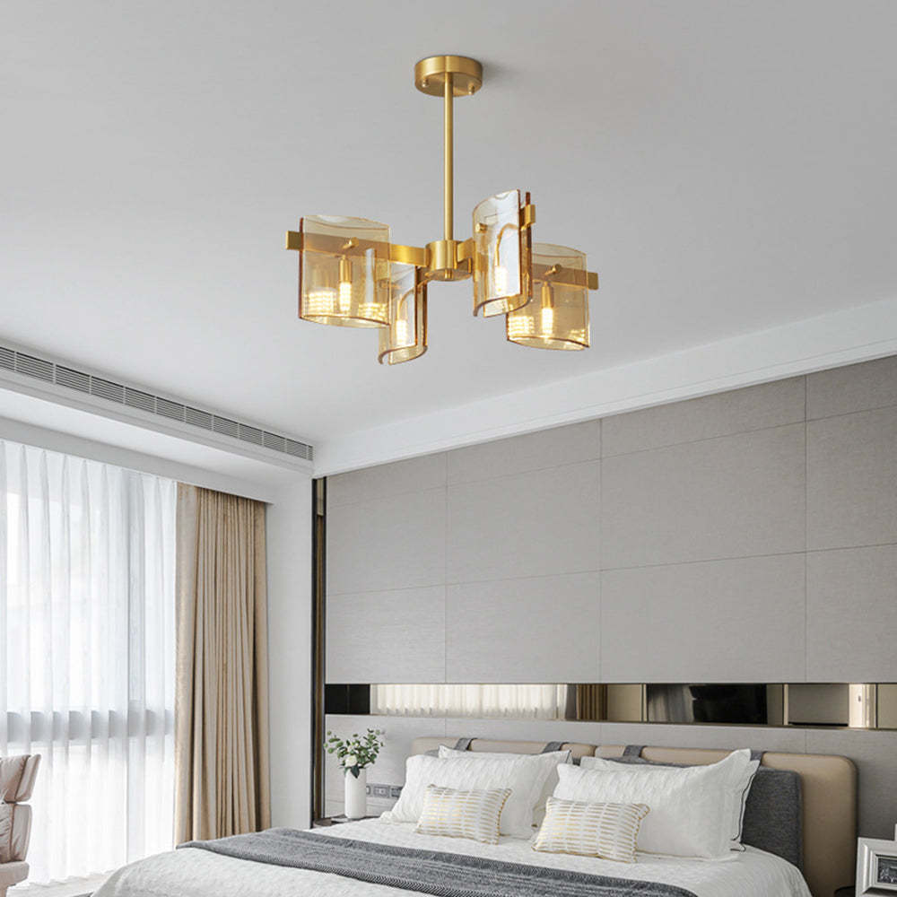 Evette pendant light in bedroom setting