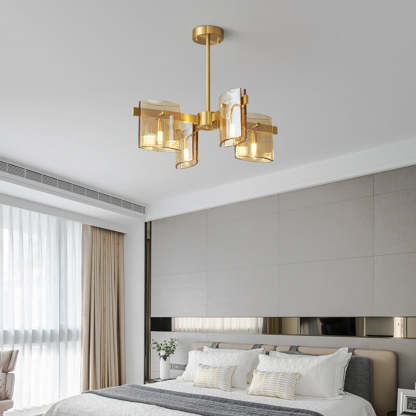 Evette pendant light in bedroom setting