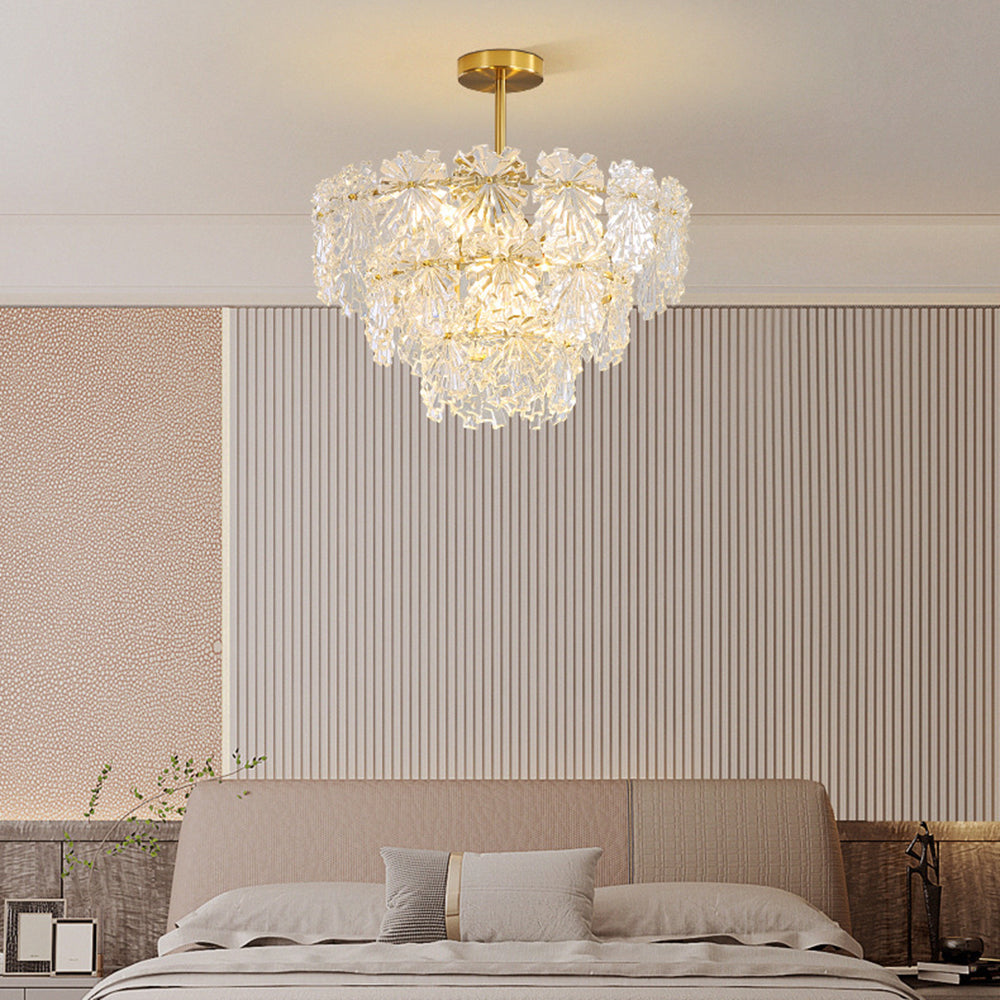 Marilyn pendant light illuminating bedroom