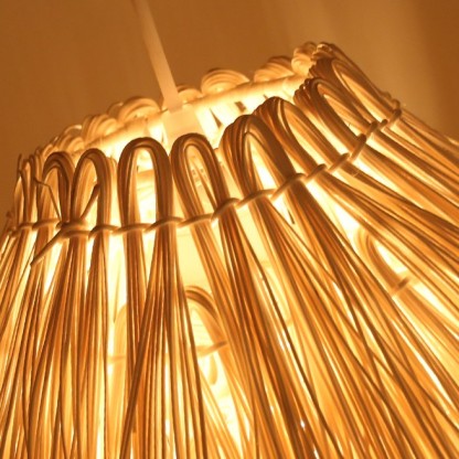 Muto Rattan Pendant Light - Handwoven Design