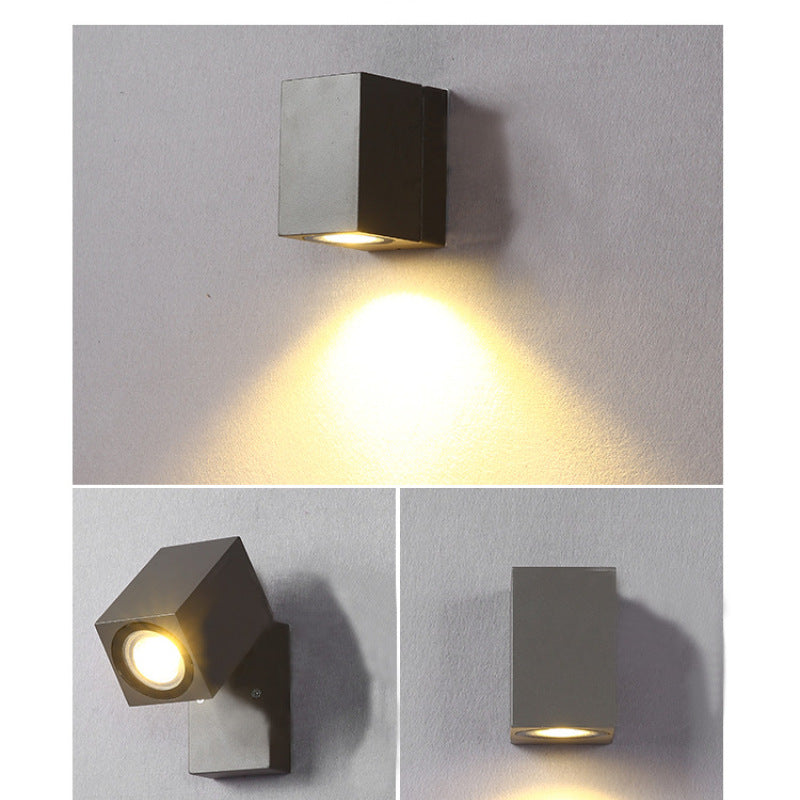 Orr Modern Spotlight Wall Lamp, Rotatable Outdoor Lighting