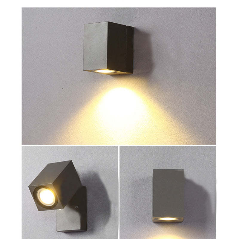 Orr Modern Spotlight Wall Lamp, Rotatable Outdoor Lighting