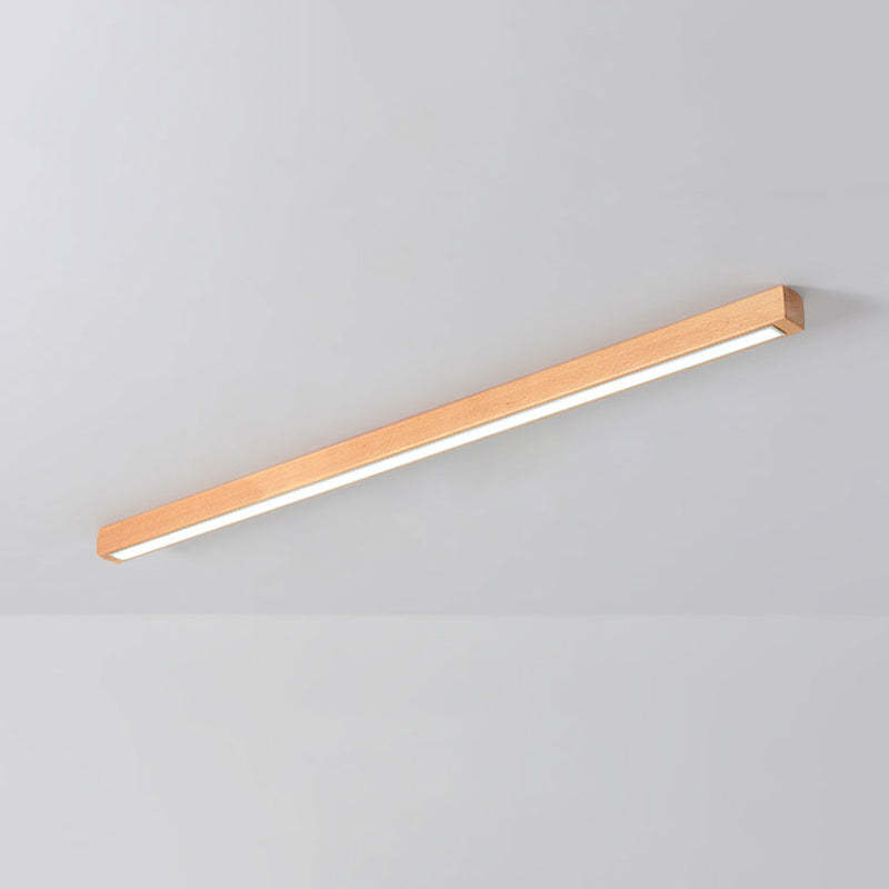 Wood Edge Linear Ceiling Light - Modern design