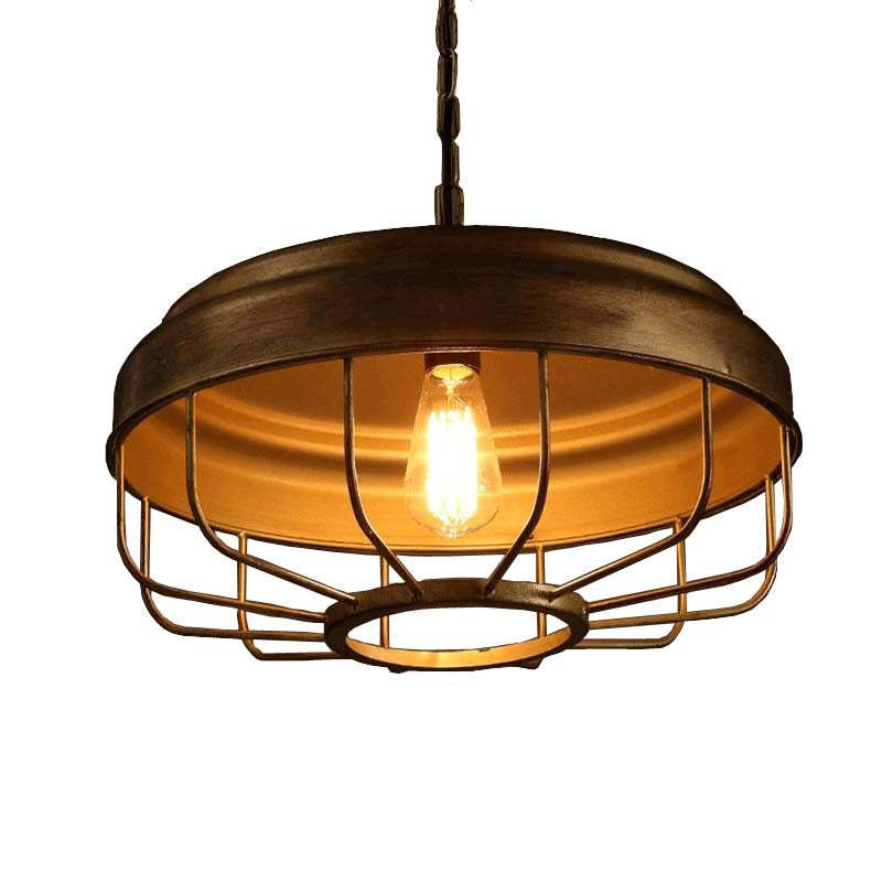 Alessio Industrial Pendant Light - Metal & Glass Fixture