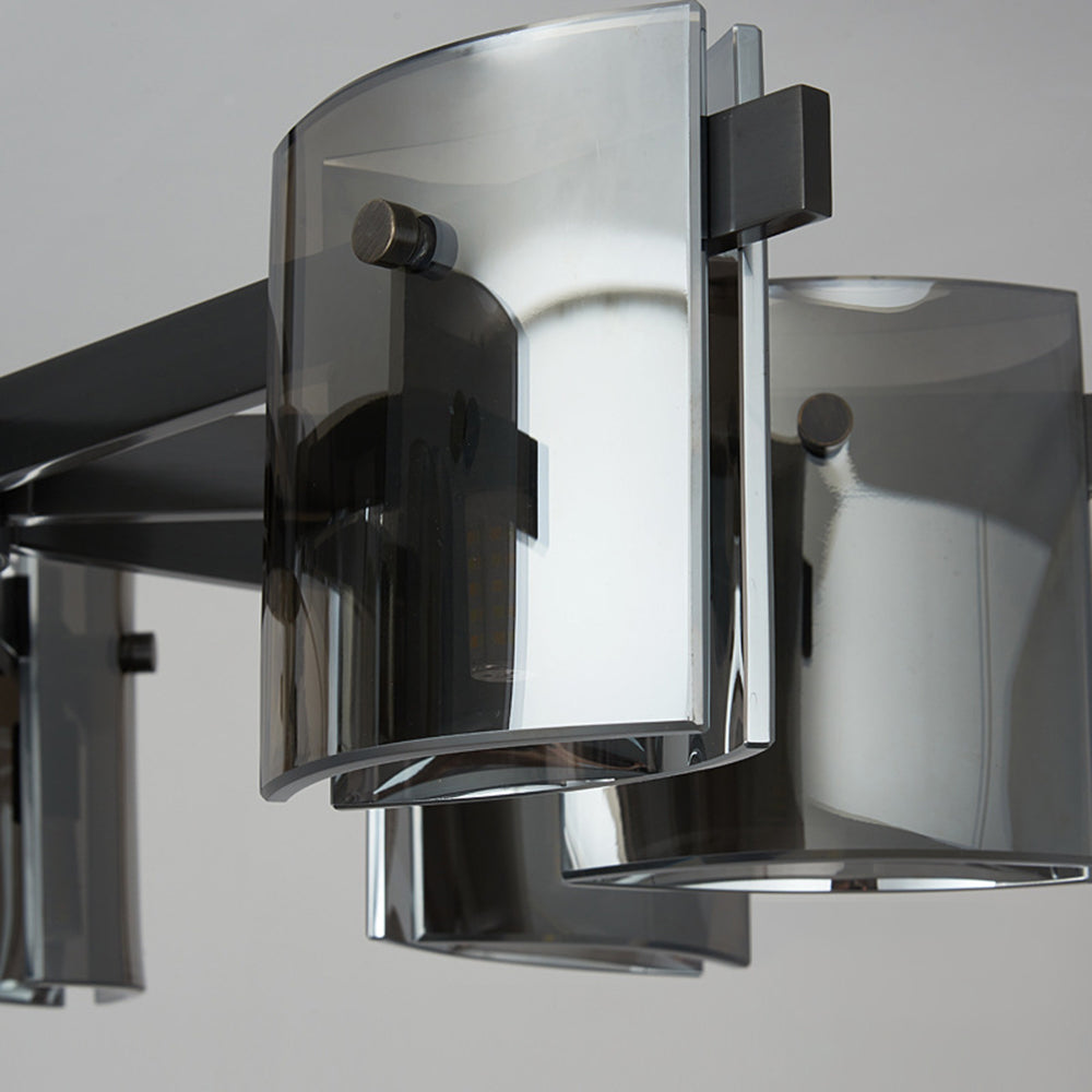 Evette pendant light shade detail, glass and metal