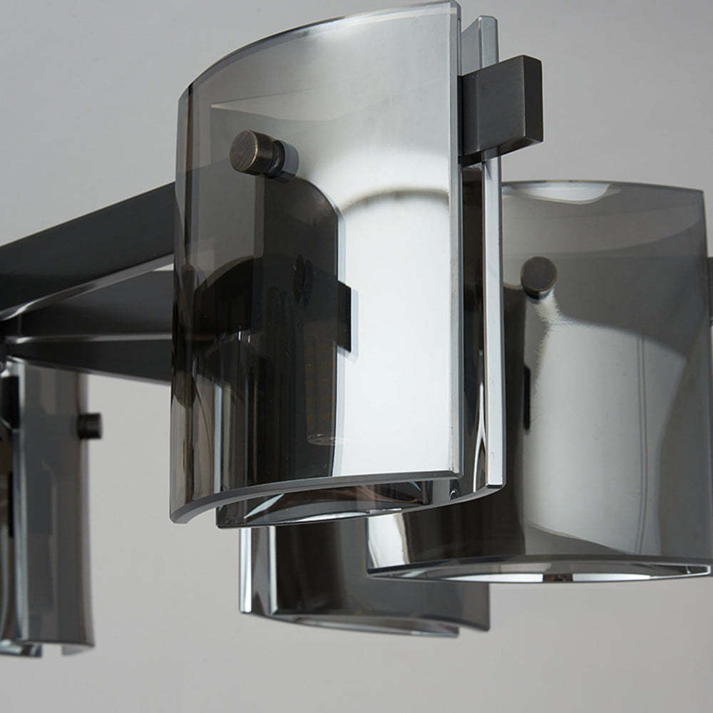 Evette pendant light shade detail, glass and metal
