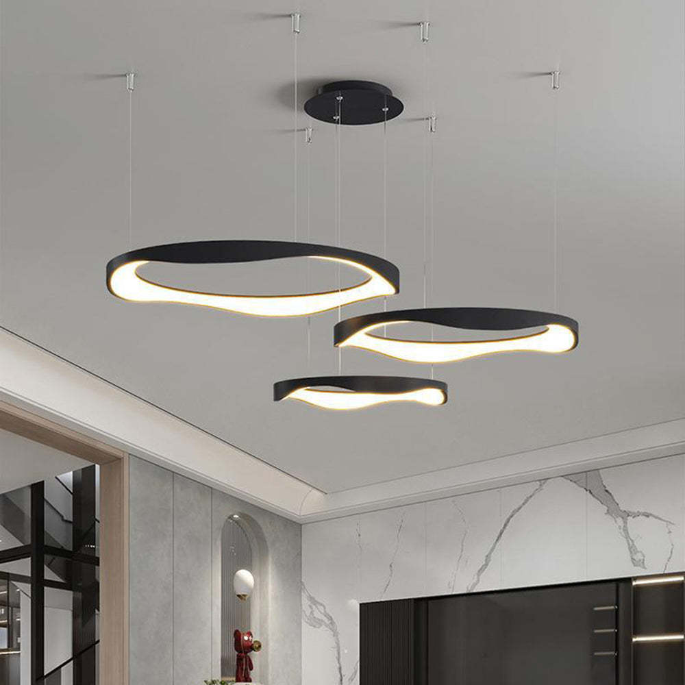 Arisha Pendant Light - Modern Black Halo Lighting