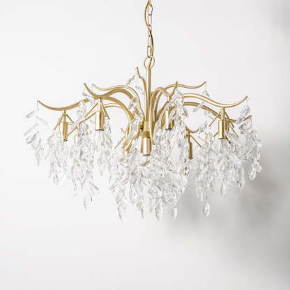 Marilyn Gold Crystal Chandelier - Modern Living Room Lighting