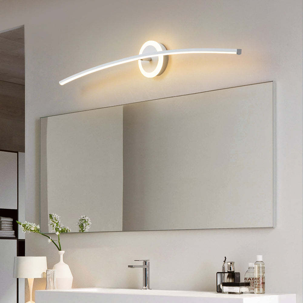 Leigh Modern Wall Lamp above Bathroom Mirror