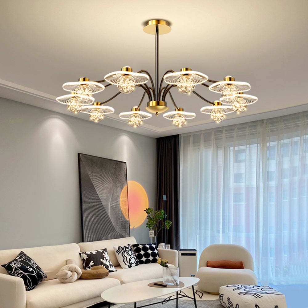 Carins modern pendant light in a stylish living room