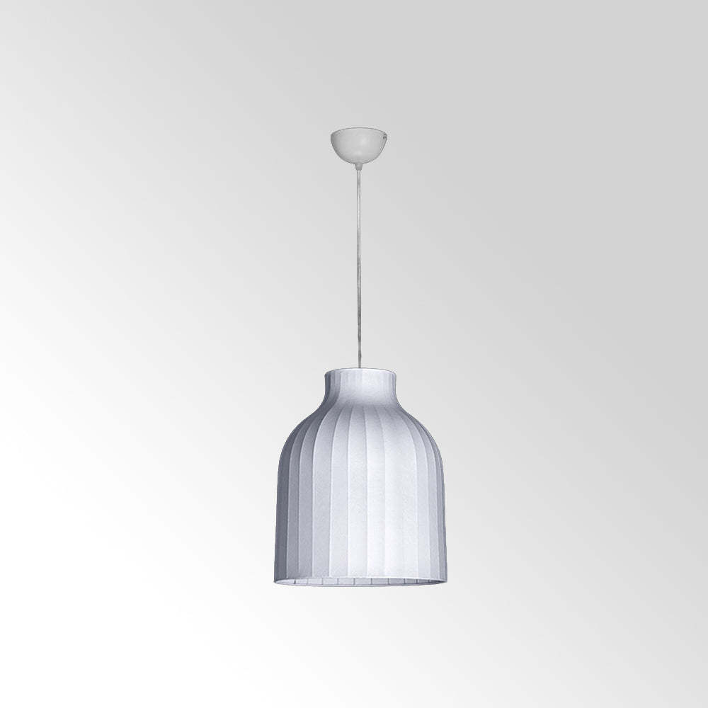 Renée French Vintage Pendant Light, white fabric shade