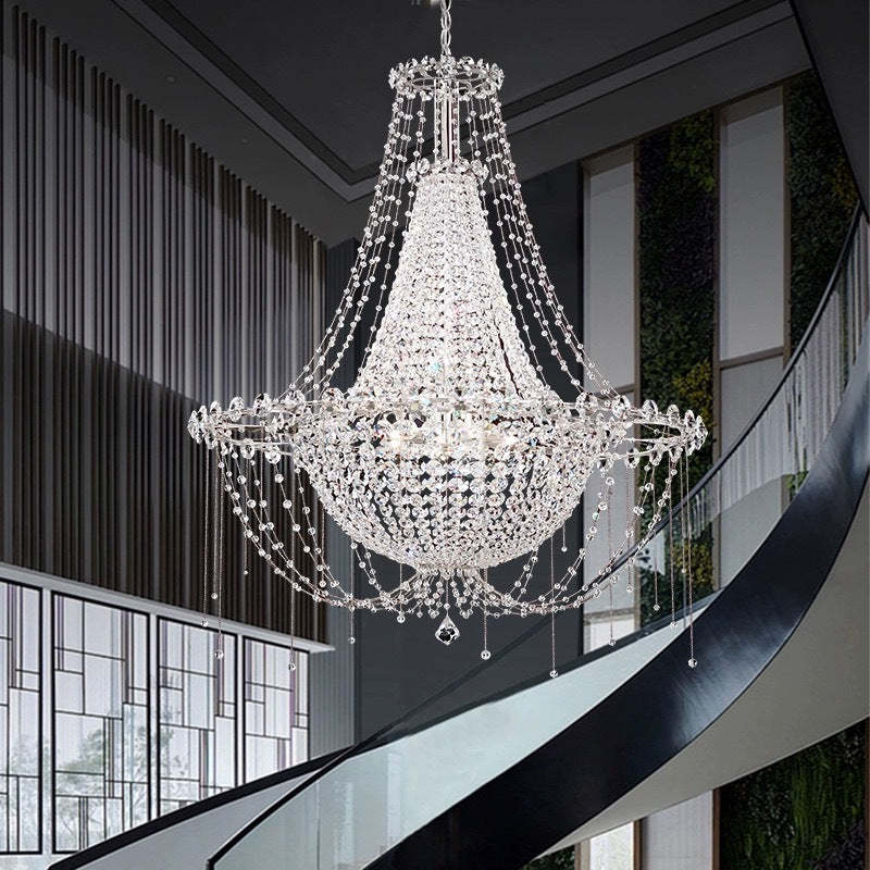 Elegant Italian Crystal Chandelier, Lassola Lighting